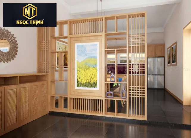 Xưởng Nội Thất Ngọc Thịnh - Vách ngăn phòng khách đẹp bằng gỗ Xưởng Nội Thất Ngọc Thịnh - Vách ngăn phòng khách đẹp bằng gỗ